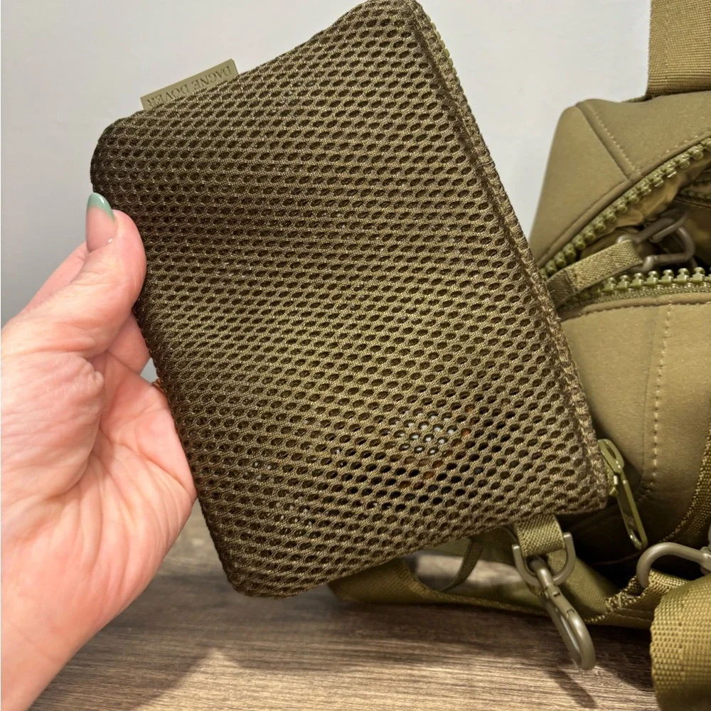 Dagne Dover Olive Green Mini Ryder Crossbody Tote - Picture 11 of 14